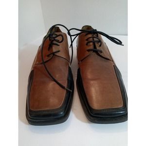 Giorgio Brutini Men's Size 9 M Two 2 Tone Bowen Tan Oxford Dress Lace up Shoes